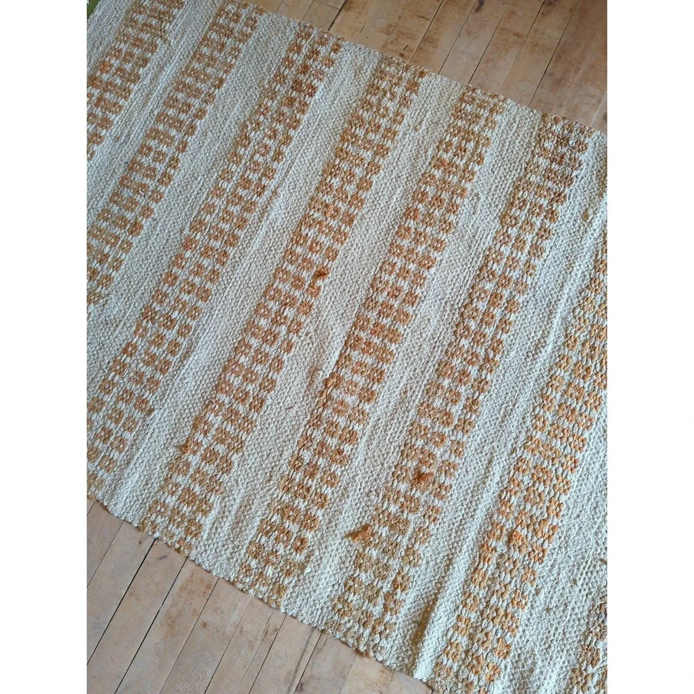 Antique Imported Swedish HandMade Rag Rug Runner (37 x 83 inches‎ )